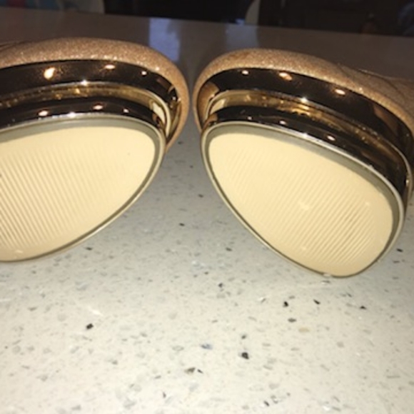 Gorgeous Gold Crystal Stiletto Heels - Picture 5 of 10